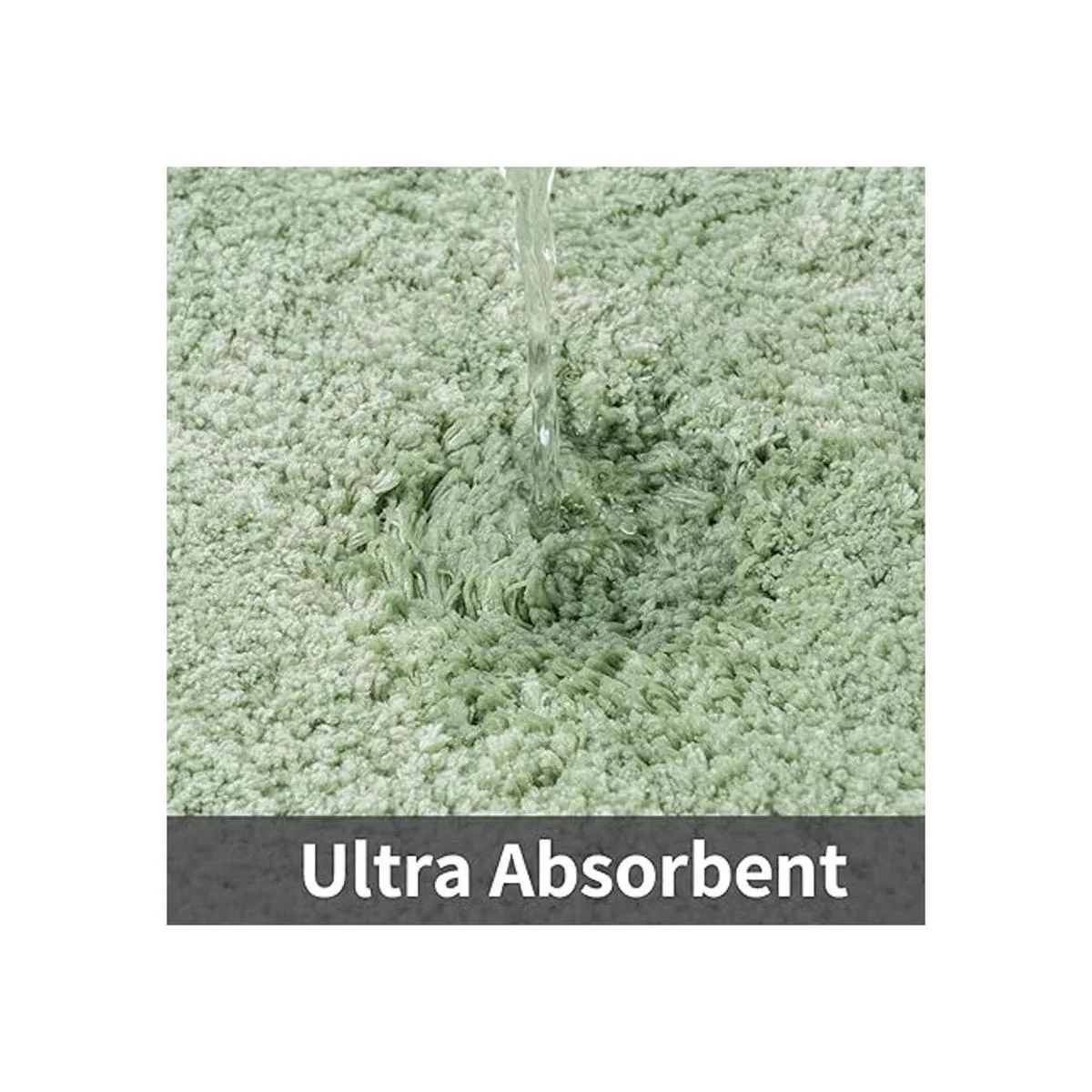 ROSMARUS Alfombra de baño lanuda antideslizante de 17 x 24_4