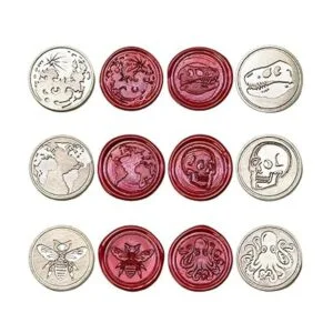 Kit de sellos de cera juego de 6 sellos de cera de_4