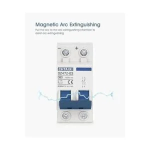 Disyuntor miniatura de CC 2 polos 1000 V y 63 amperios_4