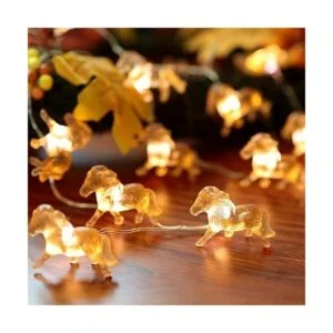 Guirnalda de luces de hadas de caballo luces decorativas_2