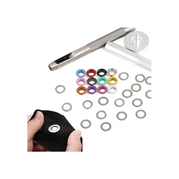 Mesee Juego de 600 ojales de metal multicolor de 316_4