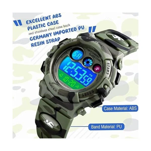 Reloj deportivo digital para niños y niñas resistente al_3
