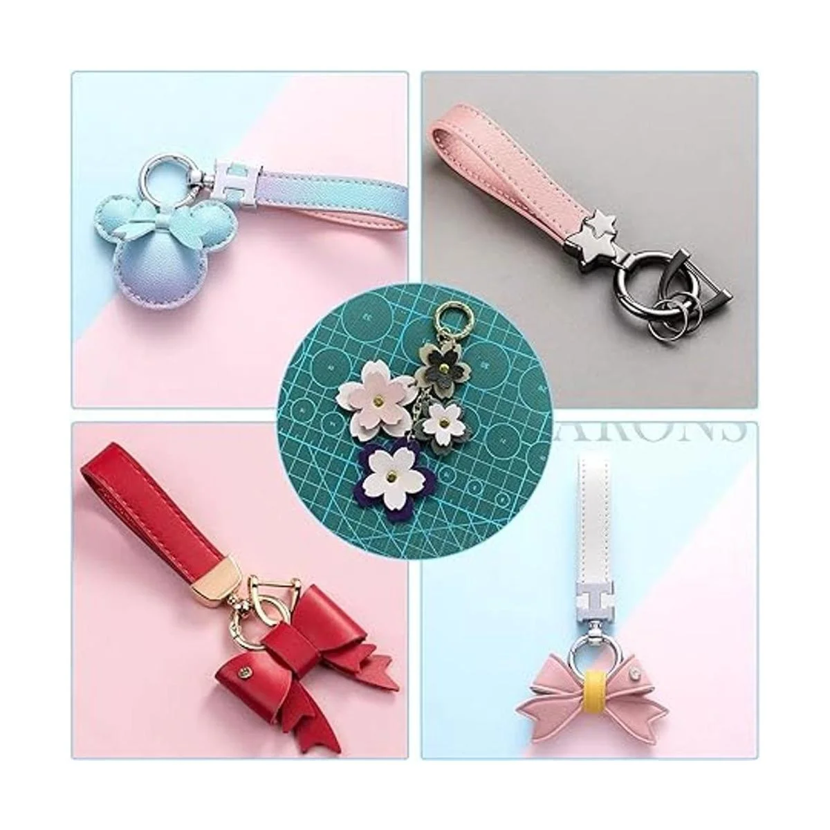 50 anillos de resorte O redondos mosquetón de 1.102 in_7