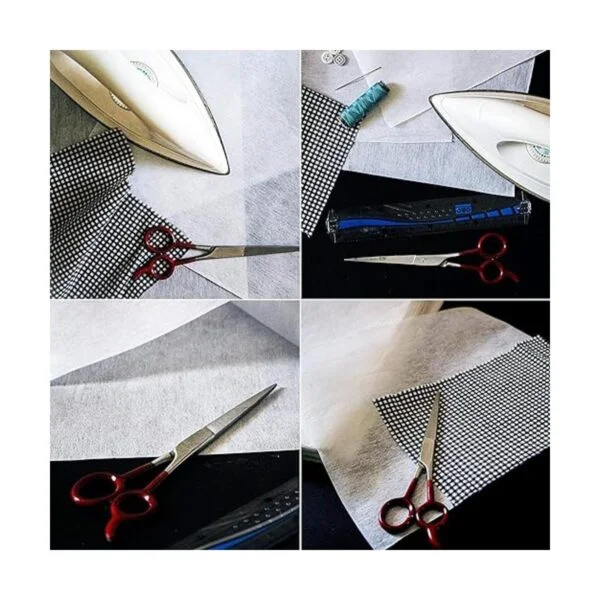 MAROBEE Interfaz blanco fusible ligero no tejido para_4
