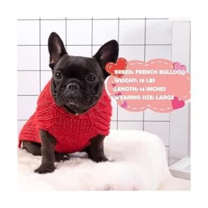 KYEESE Suéteres para perros con cuello de tortuga de hilo_5