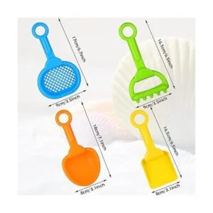 8 palas de arena para niños de plástico colorido_2