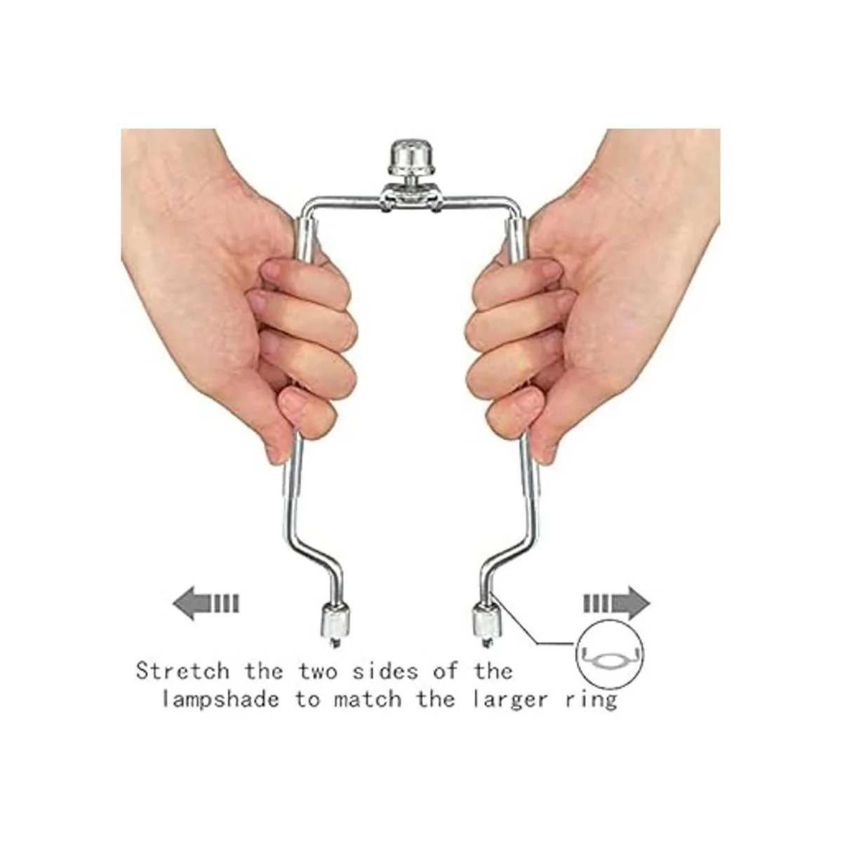 Soporte ajustable para arpa de pantalla de lámpara_4