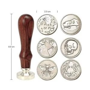 Kit de sellos de cera juego de 6 sellos de cera de_3