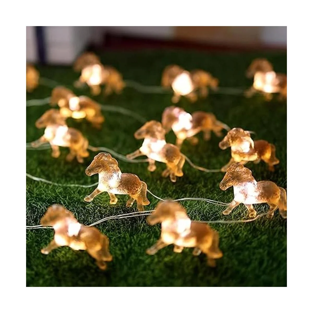 Guirnalda de luces de hadas de caballo luces decorativas_4