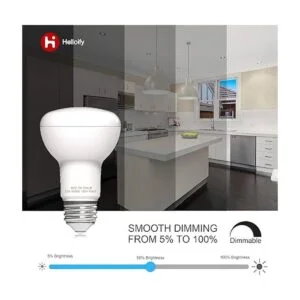 Helloify Bombilla LED R20BR20 regulable 7 W equivalente_4