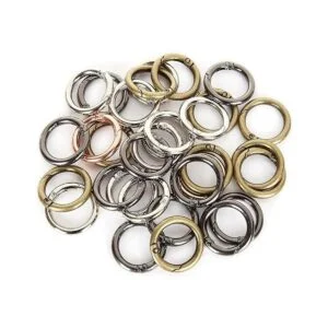 50 anillos de resorte O redondos mosquetón de 1.102 in_5