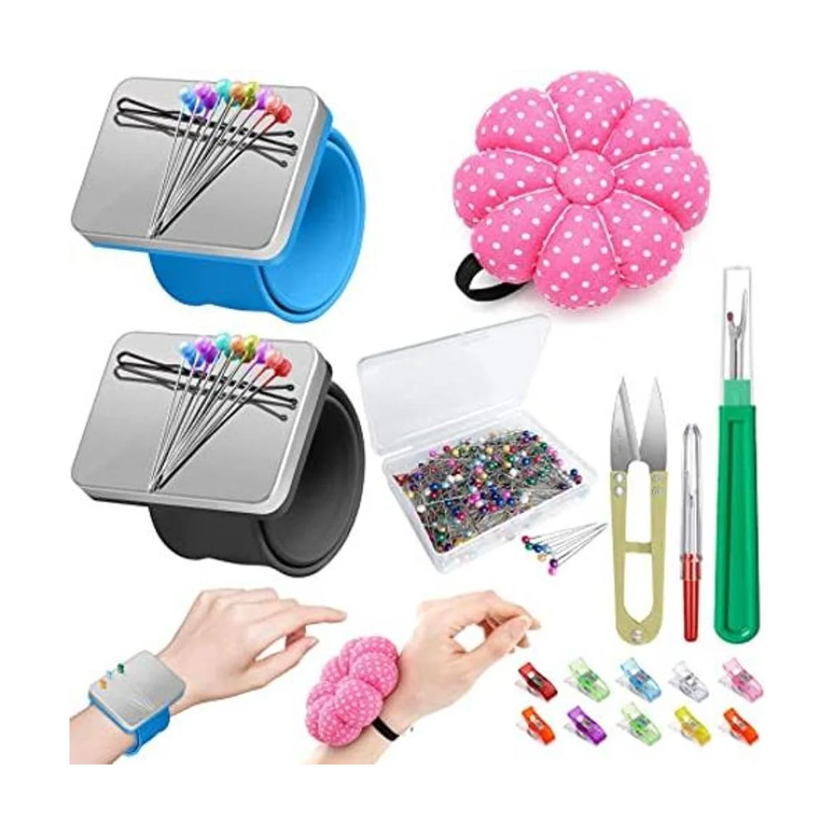 ICNOW Kit de 216 cojines de costura cojín de aguja 2_1