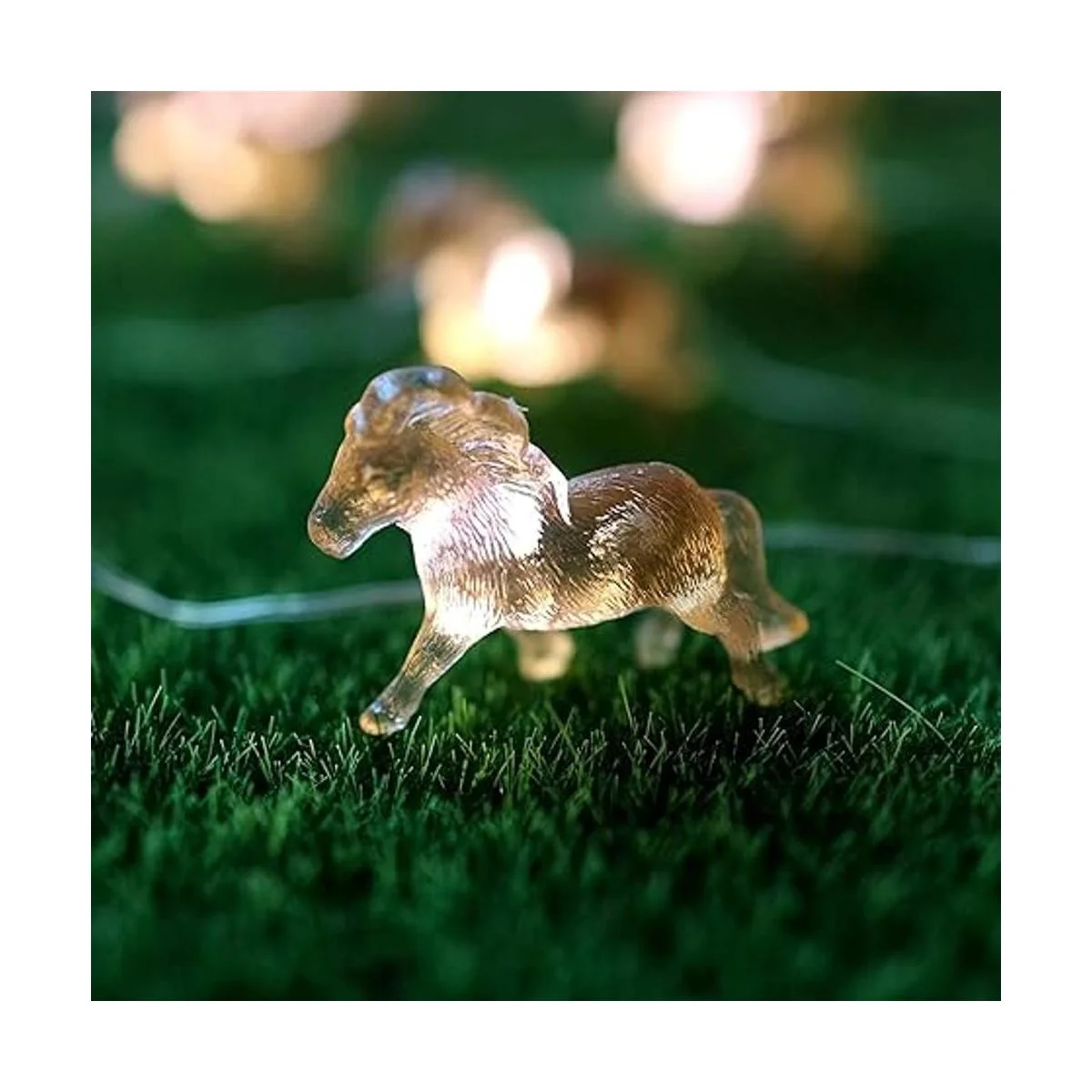 Guirnalda de luces de hadas de caballo luces decorativas_3
