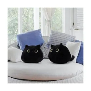 Cojín de felpa con diseño de forma de gato juguete de_2