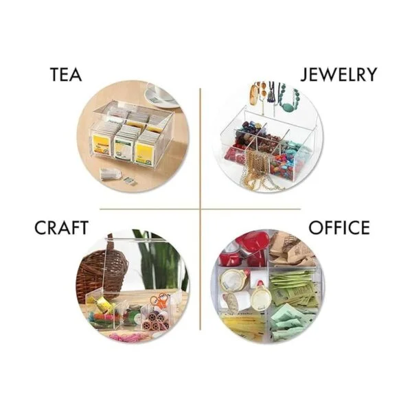 ROYALHOUSE Organizador de plástico para bolsas de té y_4