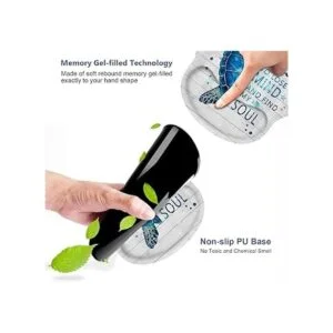 Alfombrilla de ratón ergonómica para muñeca y posavasos de_5