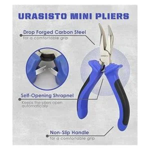 URASISTO Juego de 6 mini alicates largo doblado nariz_3