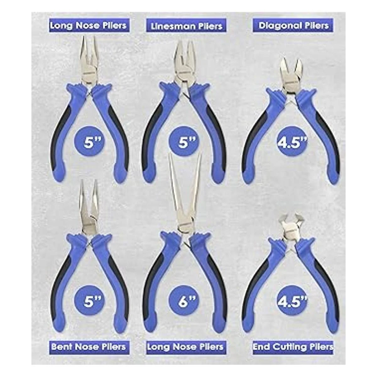 URASISTO Juego de 6 mini alicates largo doblado nariz_2