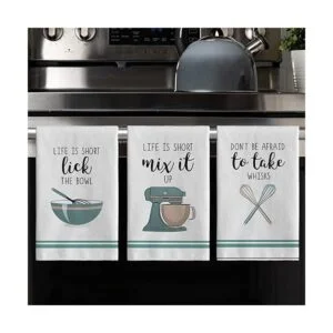 Artoid Mode Coffee Kitchen Ware Quote Juego de 4 toallas_4