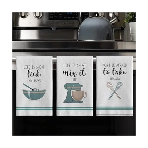Artoid Mode Coffee Kitchen Ware Quote Juego de 4 toallas_4