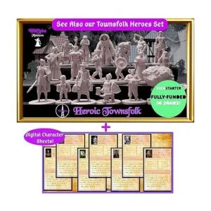 15 miniaturas de personajes de héroe y NPC para miniaturas_6