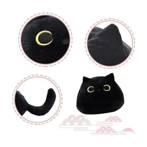 Cojín de felpa con diseño de forma de gato juguete de_4