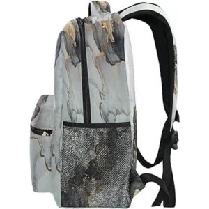 Mochila de mármol para niños mochila de mármol negro y_4