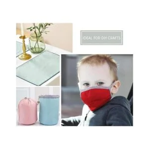 Aubliss Paquete de 50 piezas de tela de algodón de 9.84 x_6