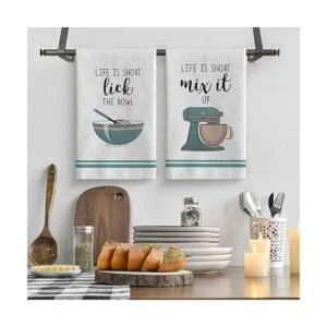 Artoid Mode Coffee Kitchen Ware Quote Juego de 4 toallas_2