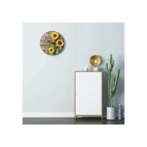 Britimes Reloj de pared redondo silencioso sin tictac 10_3