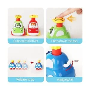 ALASOU Juguetes de coche de animales para niños de 1 2 y_2