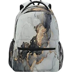 Mochila de mármol para niños mochila de mármol negro y_1