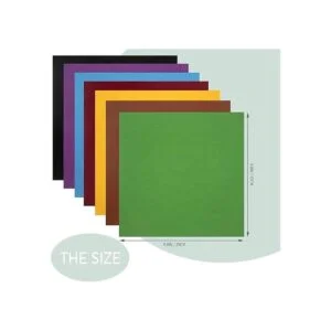 Aubliss Paquete de 50 piezas de tela de algodón de 9.84 x_4