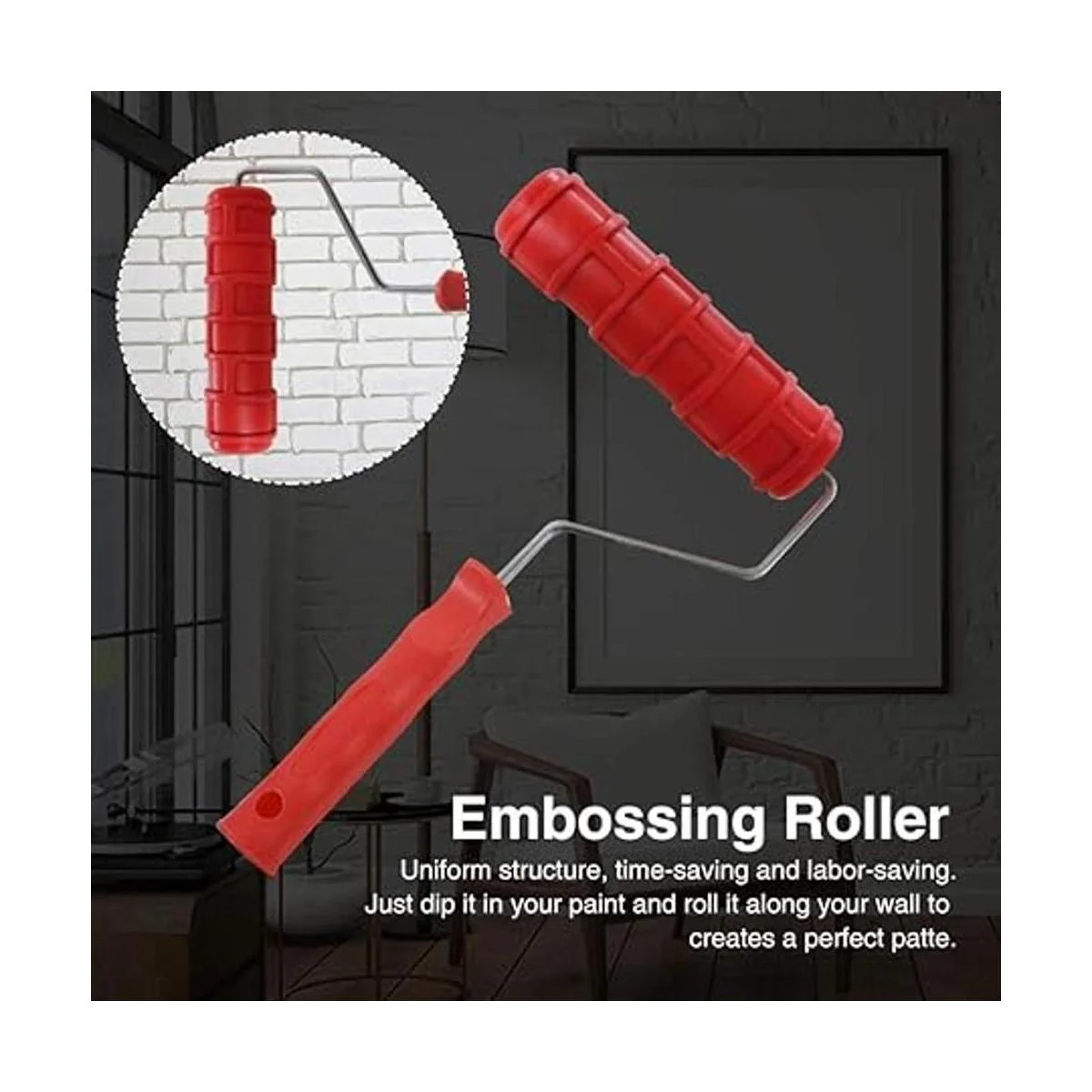 Faddare Rodillo de pintura en relieve para paredes 7_7