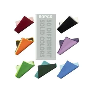 Aubliss Paquete de 50 piezas de tela de algodón de 9.84 x_2