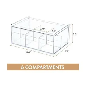 ROYALHOUSE Organizador de plástico para bolsas de té y_3