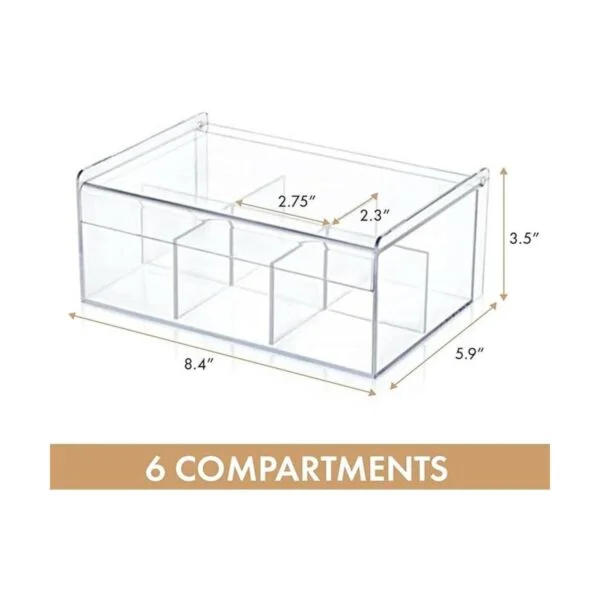 ROYALHOUSE Organizador de plástico para bolsas de té y_3