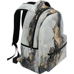 Mochila de mármol para niños mochila de mármol negro y_2