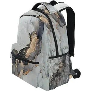 Mochila de mármol para niños mochila de mármol negro y_3