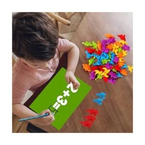 Tsomtto Juguetes de dinosaurios para contar para niños con_5