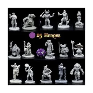 15 miniaturas de personajes de héroe y NPC para miniaturas_2