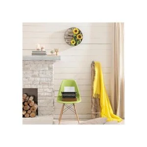 Britimes Reloj de pared redondo silencioso sin tictac 10_2