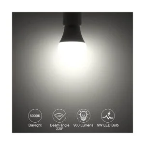 ORALUCE Bombilla LED A19 de 9 W equivalente a 60 W 120_3