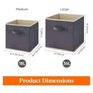 Lifewit Cubos de almacenamiento plegables de 11 pulgadas_2