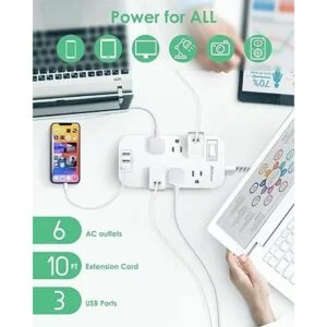 Regleta de alimentación cable de extensión de enchufe_3