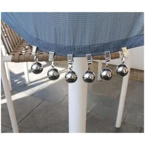 Paquete de 6 pesas pesadas para mantel bolas de acero_4