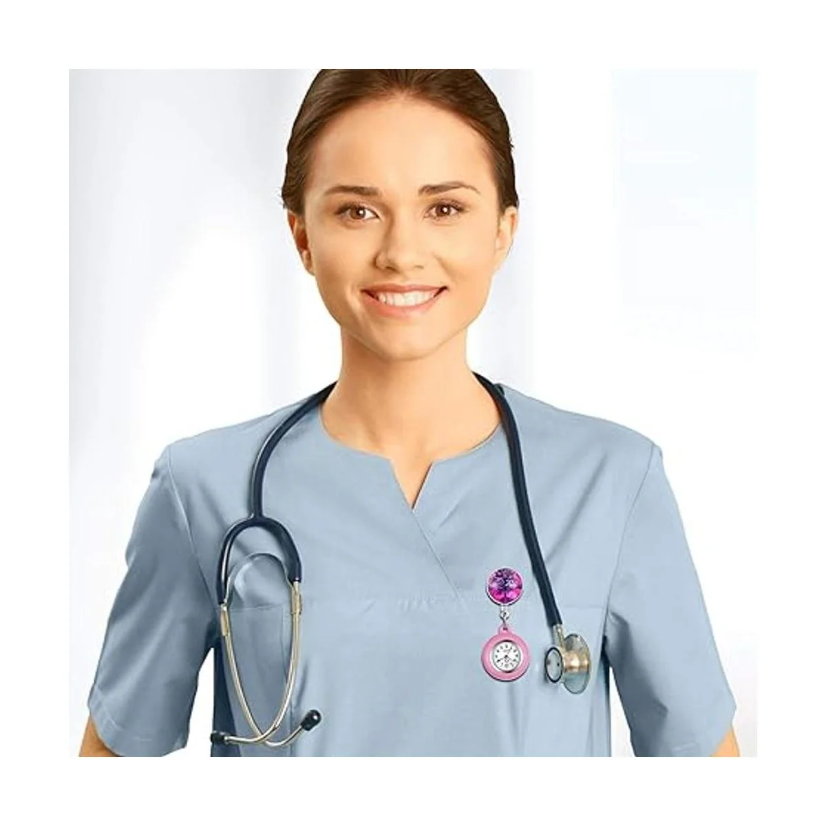 Paquete de 1 a 3 relojes retráctiles para enfermeras con_3