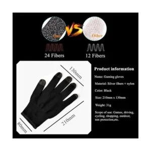 Rakizbe Guantes de juegos para control de juegos móviles_3