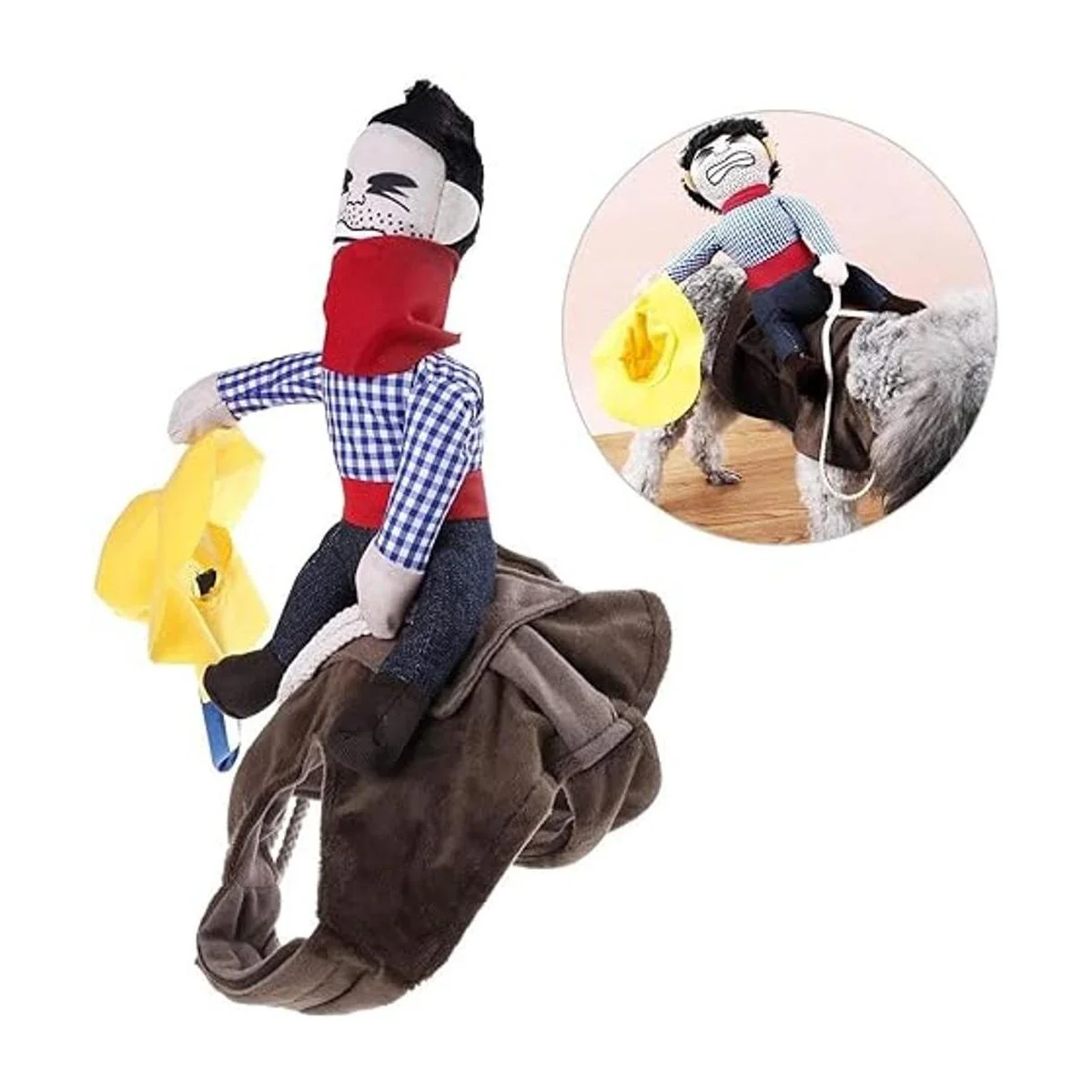 ISMARTEN Disfraz de vaquero para perro disfraz de_2