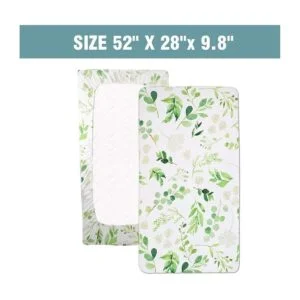 Juego de sábanas para cuna de algodón de jersey ajustable_3